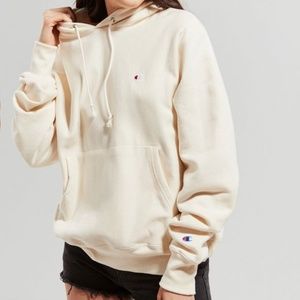 Champion Reverse Weave Hoodie Cream XS